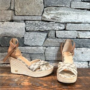Michael Kors espadrille heels size 7